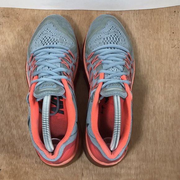 Nike Womens Air Max 2016 Running Shoes Size 8 Gray Lava Red Pink 698903-009 - Picture 6 of 10